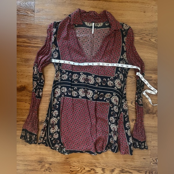 Free People Changing Times Boho Top size xsmall - Picture 12 of 14